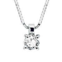 Collana Bliss Donna in Oro bianco Diamante 0.14 Ct 20033904 - 20033904
